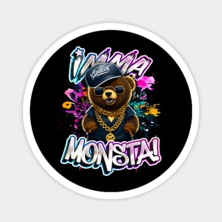 Imma Monsta! BEAR | Blacktee | by Asarteon Magnet